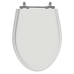Assento Laqueado Absolute Sterling Silver (Cinza Claro) Tampa para Vaso Ideal Standard em Mdf