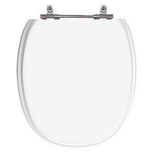 Assento Laqueado Ascot Branco (Neve) Tampa para Vaso Ideal Standard em Mdf