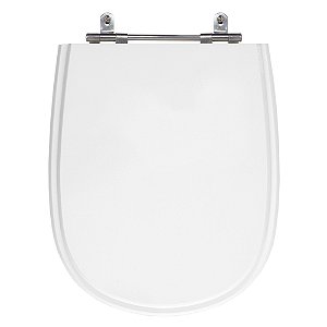 Assento Laqueado Ezedra Branco (Neve) Tampa para Vaso Ideal Standard em Mdf