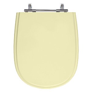 Assento Laqueado Paris Bone (Bege Claro) Tampa para Vaso Ideal Standard em Mdf