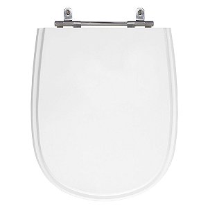 Assento Laqueado Paris Branco Tampa para Vaso Ideal Standard em Mdf