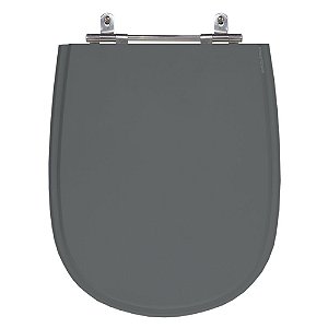 Assento Laqueado Paris Quartzo (Cinza Escuro) Tampa para Vaso Ideal Standard em Mdf
