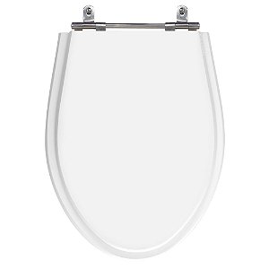 Assento Laqueado Victoria Branco Neve Tampa para Vaso Ideal Standard em Mdf