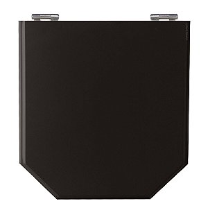 Assento Laqueado Atrium Preto Tampa para Vaso Incepa em Mdf