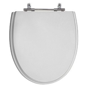 Assento Laqueado Eros Cinza Platina (Claro) Tampa para Vaso Incepa em Mdf