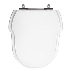 Assento Laqueado Hampton Branco Ampa para Vaso Incepa em Mdf
