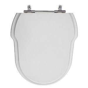 Assento Laqueado Hampton Cinza Platina (Claro) Tampa para Vaso Incepa e Mdf