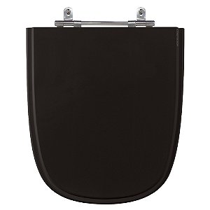 Assento Laqueado Ibiza Preto Tampa para Vaso em Mdf