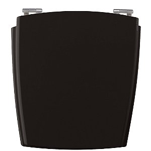 Assento Laqueado Nuage Preto Tampa para Vaso Incepa em Mdf