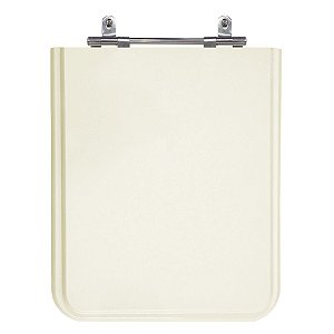Assento Laqueado Square Biscuit (Bege Claro) Tampa para Vaso Incepa em Mdf