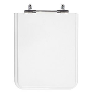 Assento Laqueado Square Branco Tampa para Vaso Incepa em Mdf