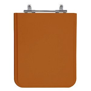 Assento Laqueado Square Caramelo Tampa para Vaso Incepa em Mdf