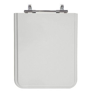 Assento Laqueado Square Cinza Platina (Claro) Tampa para Vaso Incepa em Mdf