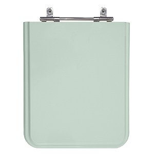 Assento Laqueado Square Verde Agua Tampa para Vaso Incepa em Mdf