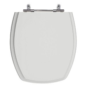 Assento Laqueado Thema Cinza Platina (Claro) Tampa para Vaso Incepa em Mdf