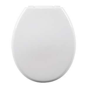 Assento Almofadado Oval Astra Branco Tampa para Vaso Universal