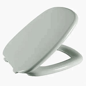 Assento Sanitário Primula Cinza Médio Tampa para Vaso Fiori Almofadado