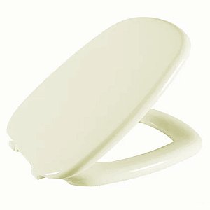 Assento Sanitário Primula Pergamon (Bege Claro) Tampa para Vaso Fiori Almofadado