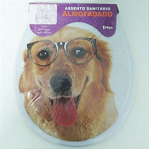 Assento Almofadado Decorado Cachorro