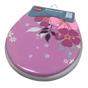 Assento Almofadado Decorado Floral