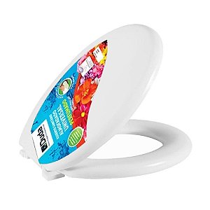 Assento Almofadado Floral Duda Branco