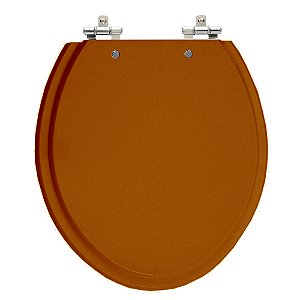 Assento Poliéster Oval Caramelo Tampa Vaso Deca-incepa-celite-ideal-roca