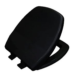 Assento Close Hawaii Preto Tampa para Vaso Mondialle