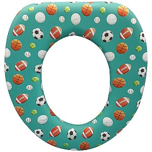 Assento Infantil Decorado Bolas Redutor para Vaso Oval