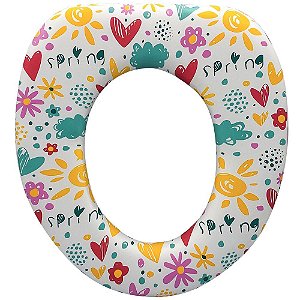 Assento Infantil Decorado Estacoes Redutor para Vaso Oval