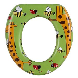 Assento Infantil Decorado Girafa Redutor para Vaso Oval
