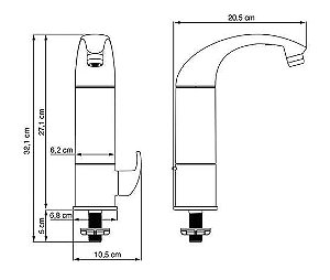Purificador de Agua Acqua Due Branco Mesa