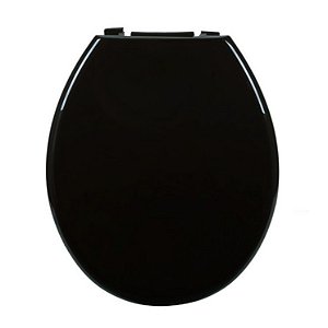 Assento Soft Oval Convencional Preto Astra Pr