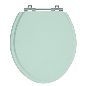 Tampa de Vaso Convencional Oval Verde Água Marinha Tampa Vaso Deca-incepa-celite-roca