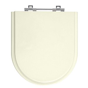 Tampa de Vaso Valentina Bege Claro Tampa para Vaso Hervy de Madeira Laqueada