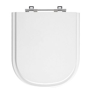 Tampa de Vaso Flox Branco Tampa para Vaso Fiori de Madeira Laqueada