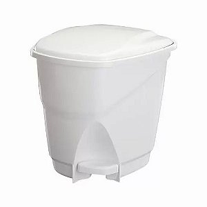Lixeira Astra Ecológica Pedal 16 Litros Branco Ref Lp1