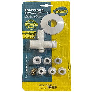 Adaptador para Filtro com Registro Integrado 6x1 Branco