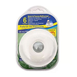 Sensor de Presença Sobrepor/embutir Teto 360g Qa19m