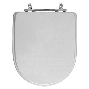 Assento Laqueado Donna Cinza Claro Tampa para Vaso Celite em Mdf