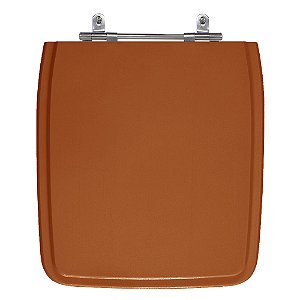 Assento Laqueado Vila Rica Caramelo Tampa para Vaso Icasa em Mdf