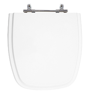 Assento Poliéster Laminado City Branco Tampa para Vaso Celite