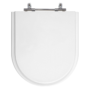 Assento Poliéster Laminado Riviera Branco para Vaso Celite