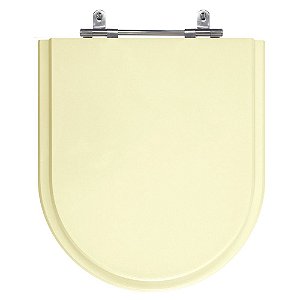 Assento Poliéster Laminado Riviera Bege para Vaso Celite