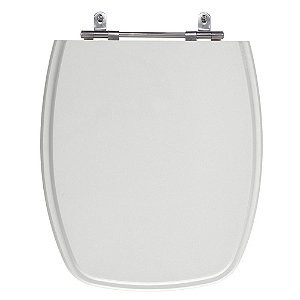 Assento Poliéster Laminado Stylus Cinza Claro Tampa para Vaso Celite