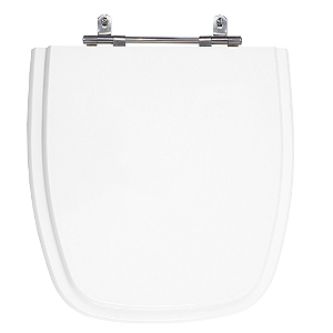 Assento Poliéster Laminado Versato Branco Tampa para Vaso Celite