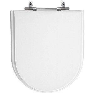 Assento Poliéster Laminado Duomo Plus Branco Tampa para Vaso Deca