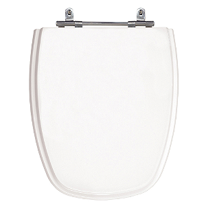 Assento Poliéster Laminado Monte Carlo Branco Tampa para Vaso Deca