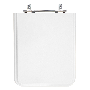 Assento Poliéster Laminado Square Branco Tampa para Vaso Incepa
