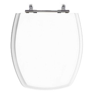 Assento Poliéster Laminado Thema Branco Tampa para Vaso Incepa