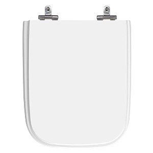 Assento Poliéster Laminado Tivoli Branco Tampa para Vaso Ideal